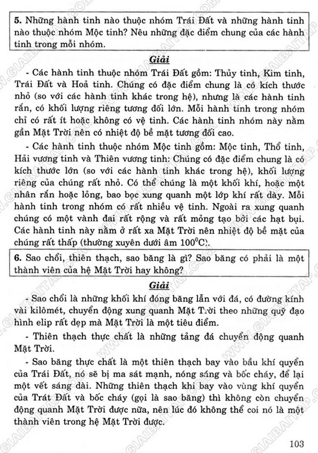 Giải Vật lý 12 Chương 8 Bài 41: Cấu tạo vũ trụ